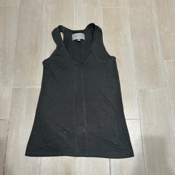 Womens Brochu Walker Green Sleeveless Linen Viscose Tank Top XS - Picture 2 of 6